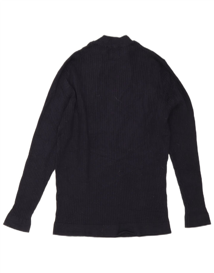 Zara Herre Turtle Neck Jumper Sweater XL Navy Blue