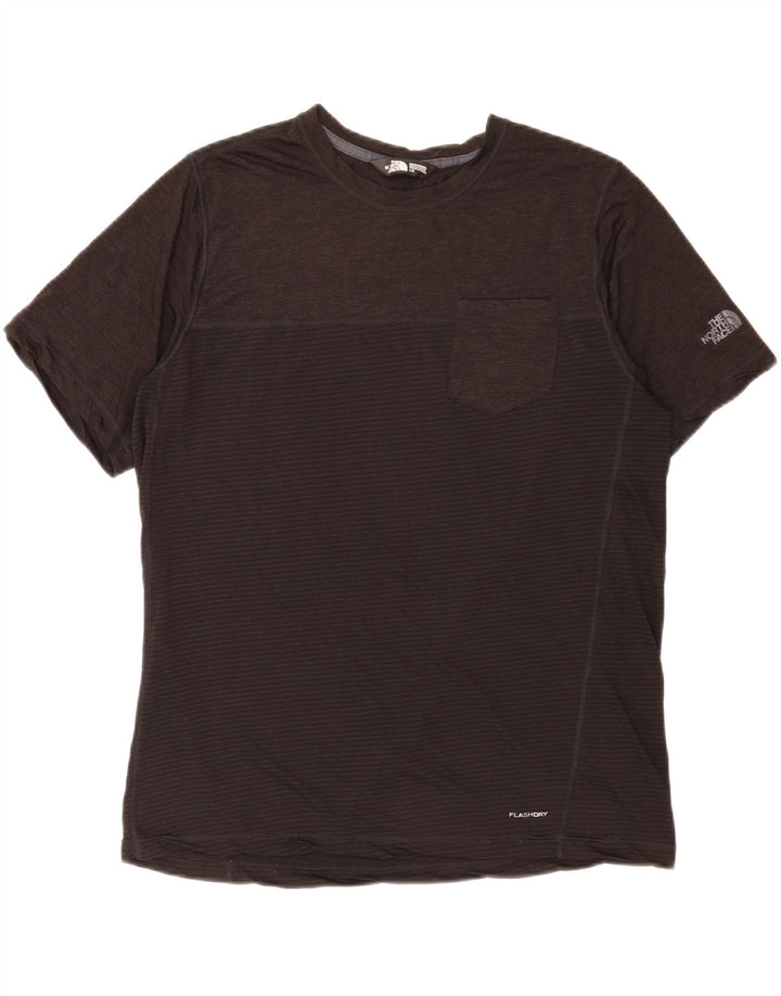 The North Face Herre T-Shirt Top Stor Grå Nålestribet Polyester