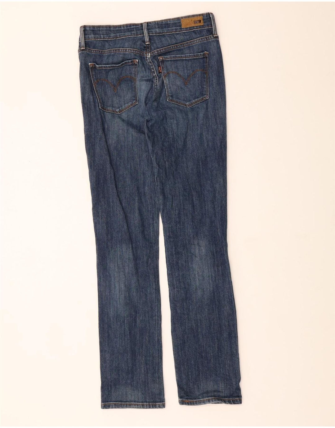 LEVI'S Mens Demi Curve Straight Bootcut Jeans W25 L32 Blue Cotton