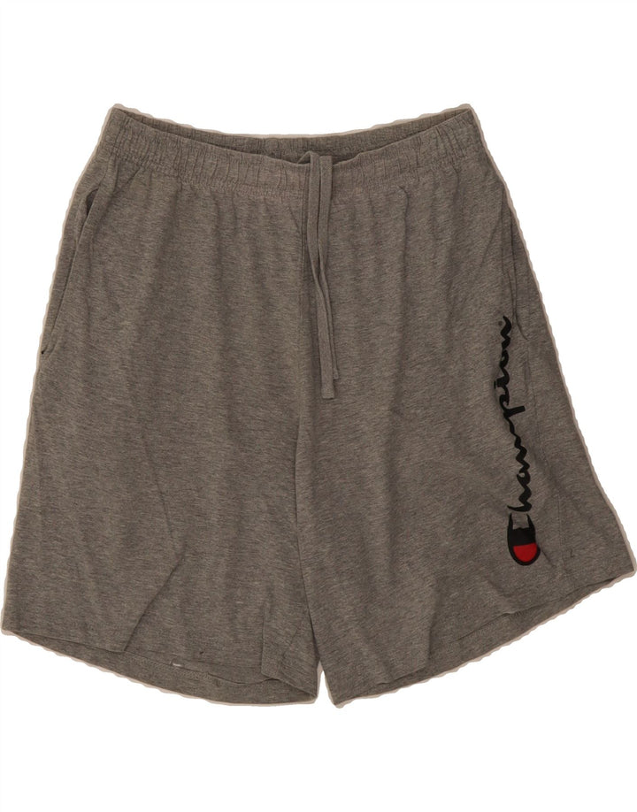 CHAMPION Mens Graphic Sport Shorts Small  Grey Cotton Vintage Champion and Second-Hand Champion from Messina Hembry 