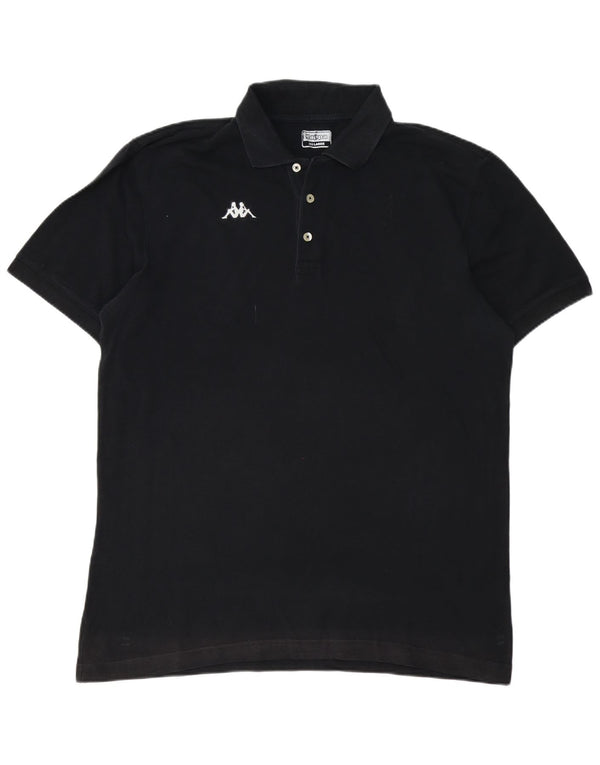 KAPPA herre poloshirt 3XL sort bomuld