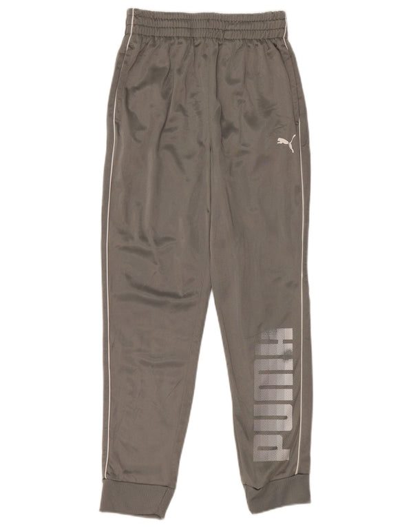 Puma Boys Grafisk træningsdragt Bukser Joggers 10-11 år Grå polyester