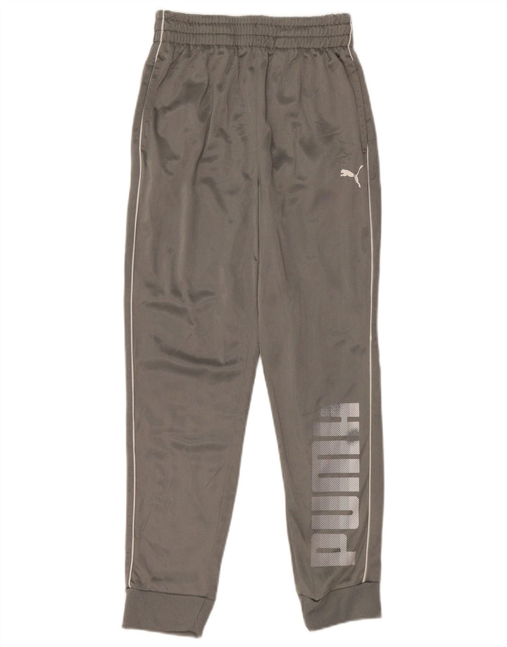 Puma Boys Grafisk træningsdragt Bukser Joggers 10-11 år Grå polyester