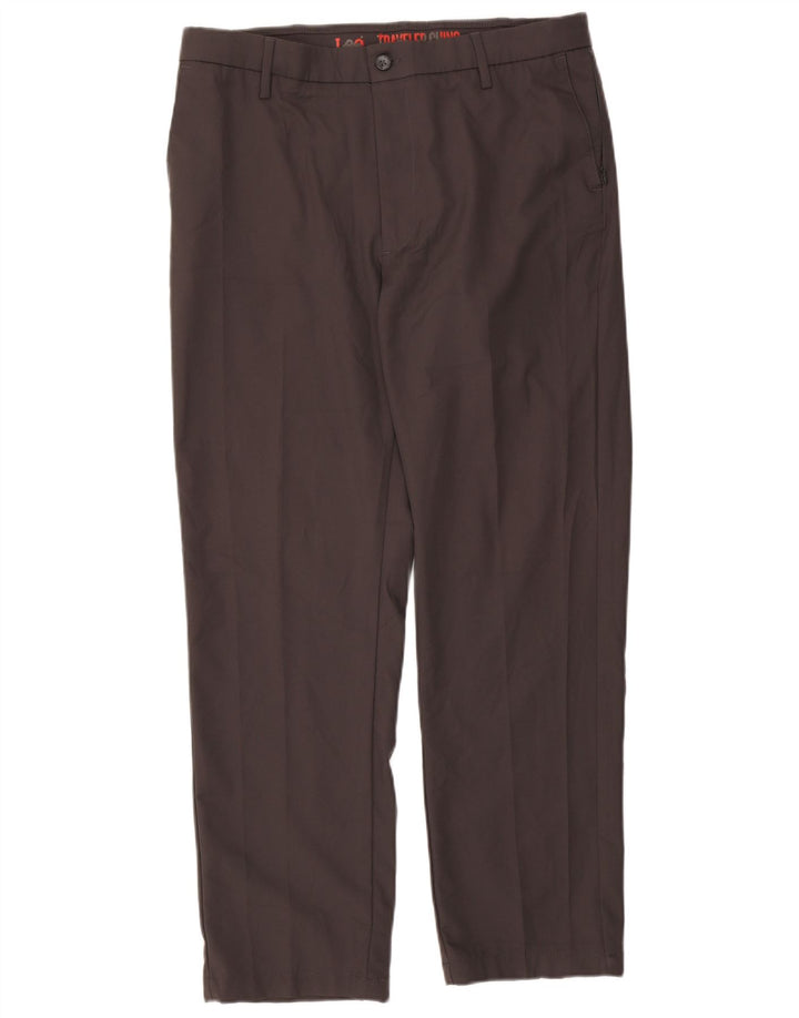 LEE Herre Rejselige Chinobukser W36 L32 Grå polyester
