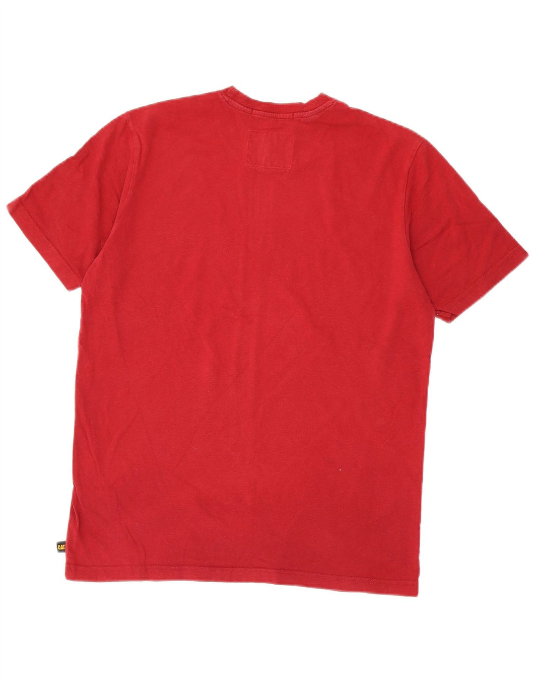 CAT Herre grafisk T-shirt top lille rød bomuld