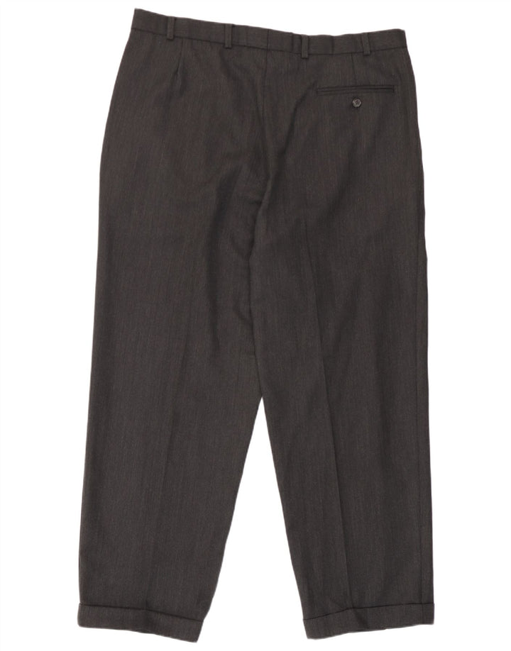 Marks & Spencer Herre St. Michael Pegged Casual Bukser W38 L29 Grå uld