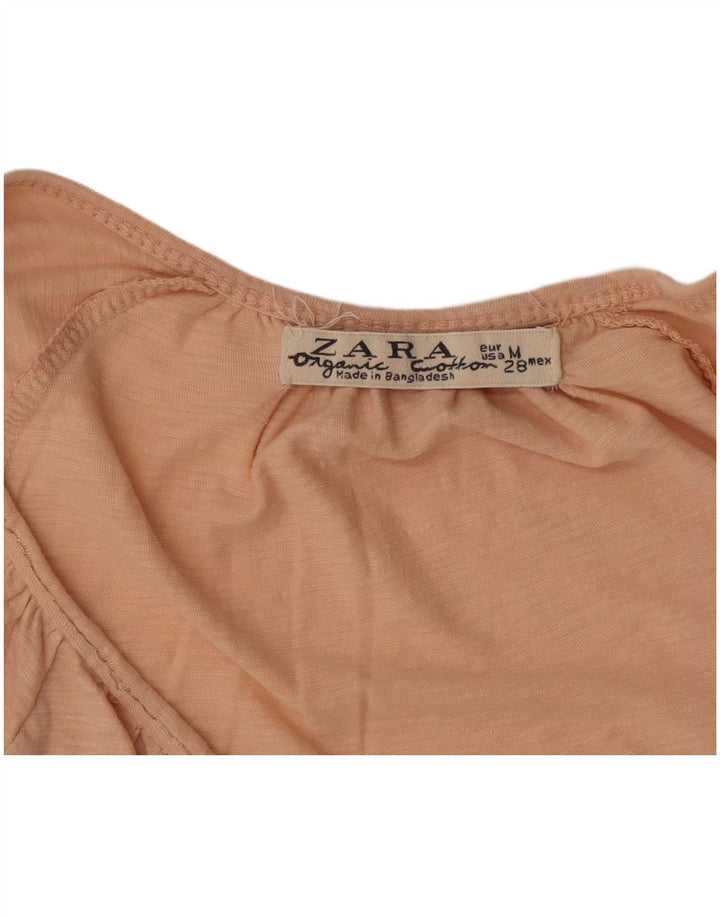 Zara Dame Top Langærmet UK 12 Medium Pink Flecked