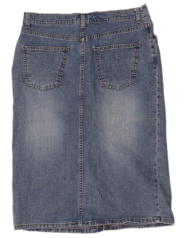 Oasis Dame Denim Nederdel UK 12 Medium W30 Blå