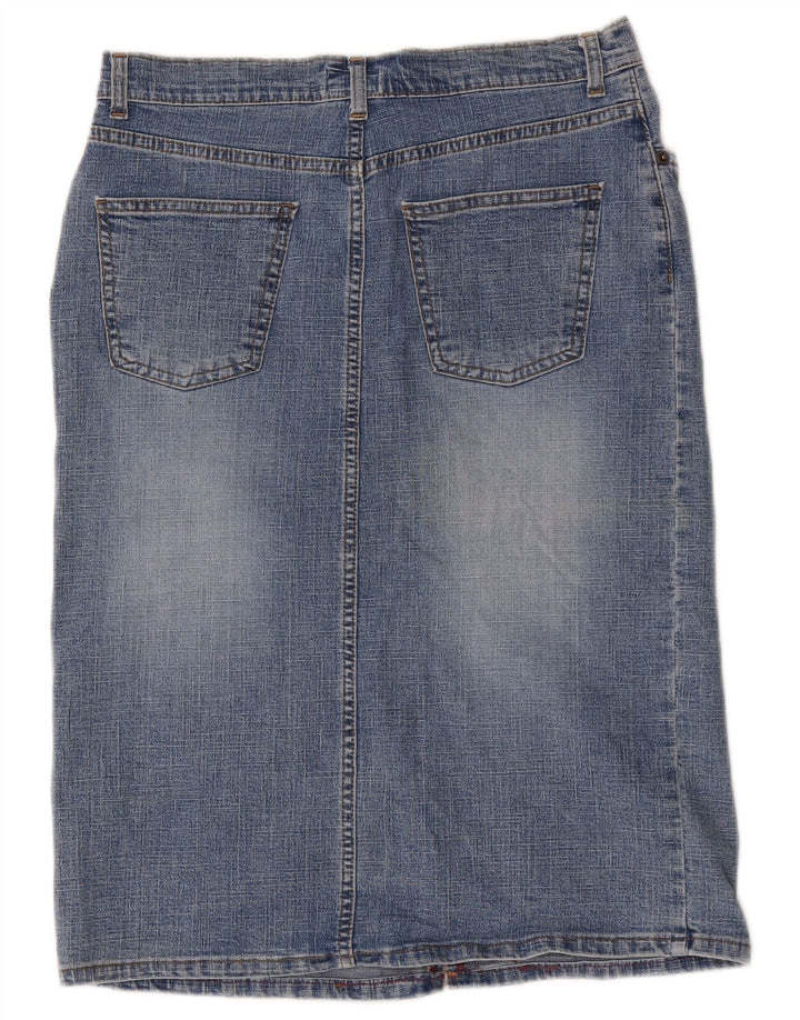Oasis Dame Denim Nederdel UK 12 Medium W30 Blå