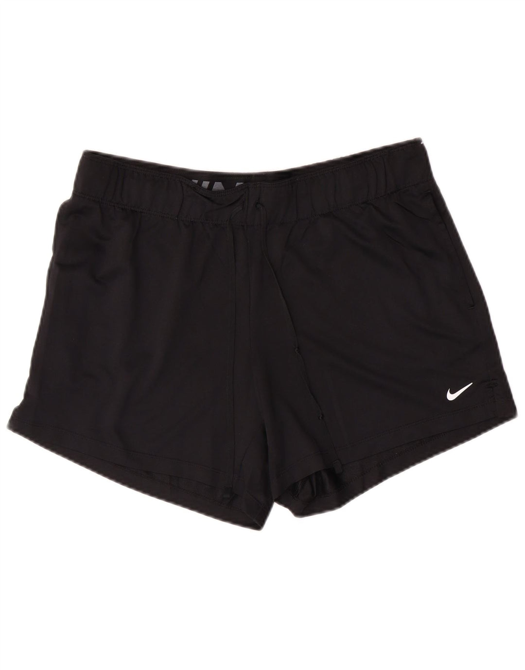 NIKE Dri Fit sportsshorts til kvinder UK 14 Medium Black Polyester