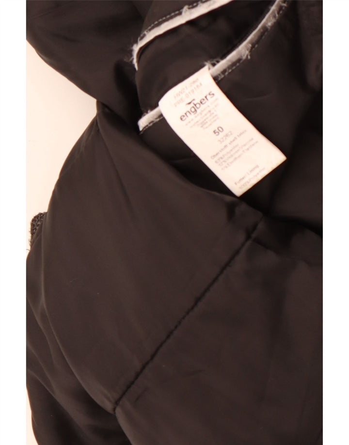 Engbers Herre Militær Overfrakke EU 50 Stor Grå Polyester