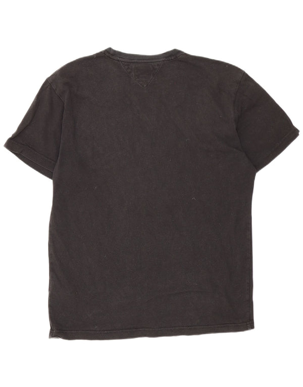 Tommy Hilfiger Herre T-Shirt Top Stor Sort Bomuld