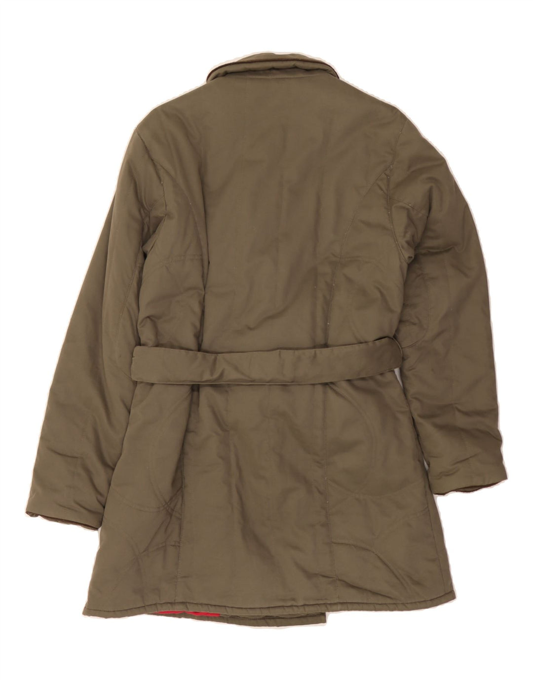 DUBARRY Womens Double Breasted Windbreaker Coat UK 12 Medium Khaki Cotton Vintage Dubarry and Second-Hand Dubarry from Messina Hembry 