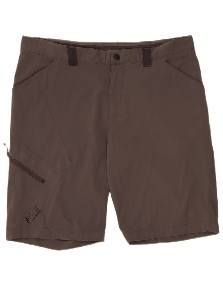 Jack Wolfskin Herre Regular Fit Cargo Shorts UK 42 Large W35 Grå Polyamid