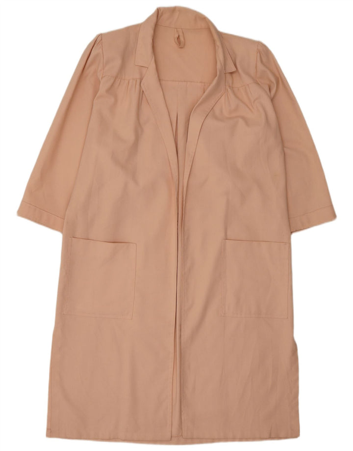 Vintage åben overfrakke til kvinder UK 16 Large Pink