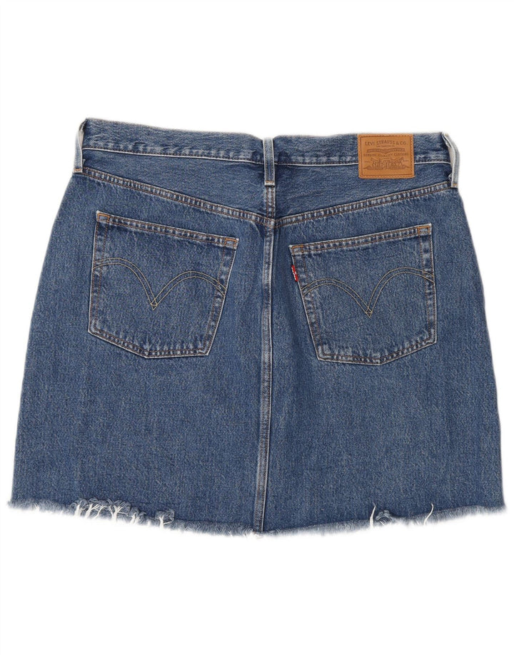 Levi's Dame Denim Nederdel W32 Stor Blå Bomuld