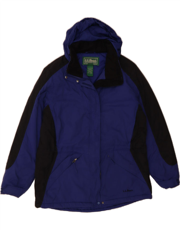 L.L.BEAN Womens Windbreaker Jacket UK 14 Medium Navy Blue Colourblock Vintage L.L.Bean and Second-Hand L.L.Bean from Messina Hembry 