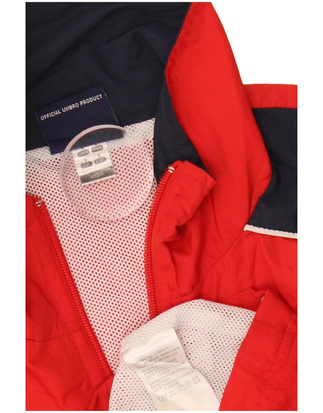 Umbro Herre Grafisk Træningsdragt Top Jakke Lille Rød Colourblock Polyester