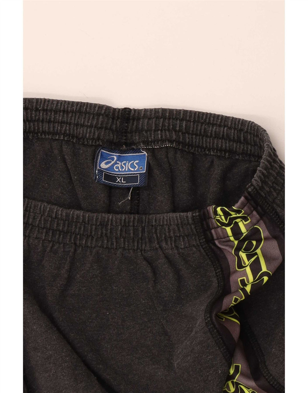 Asics Herre grafiske sportsshorts XL grå bomuld
