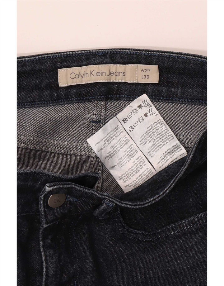 Calvin Klein Dame Slim Jeans W27 L27 Marineblå Bomuld