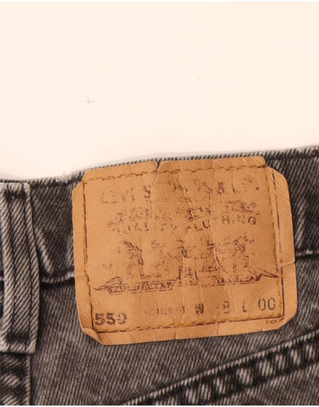 Levi's Dame 550 Denim Hot Pants med høj talje W28 Mellemgrå