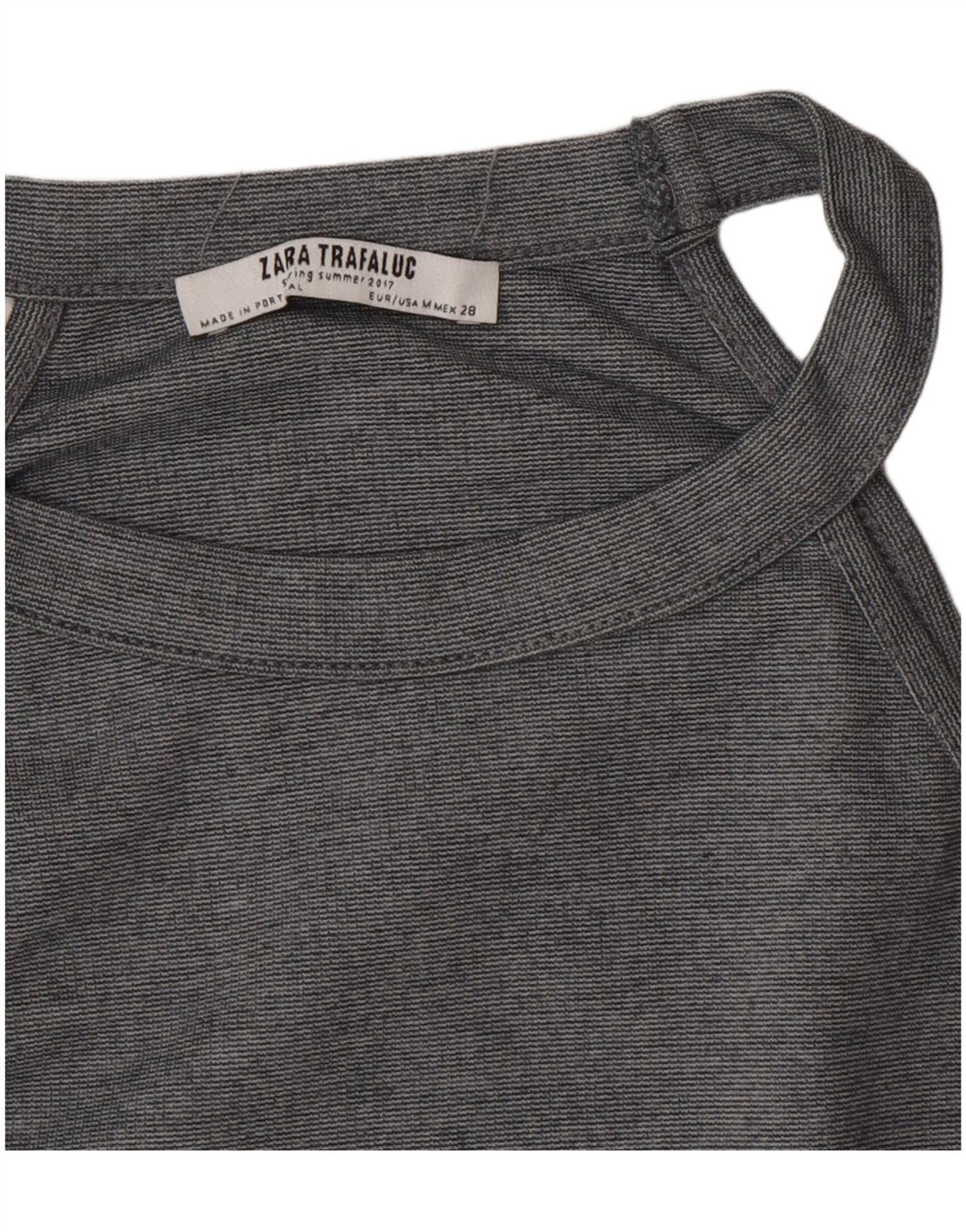 Zara Dame Trafaluc Halter Dress UK 12 Medium Grå
