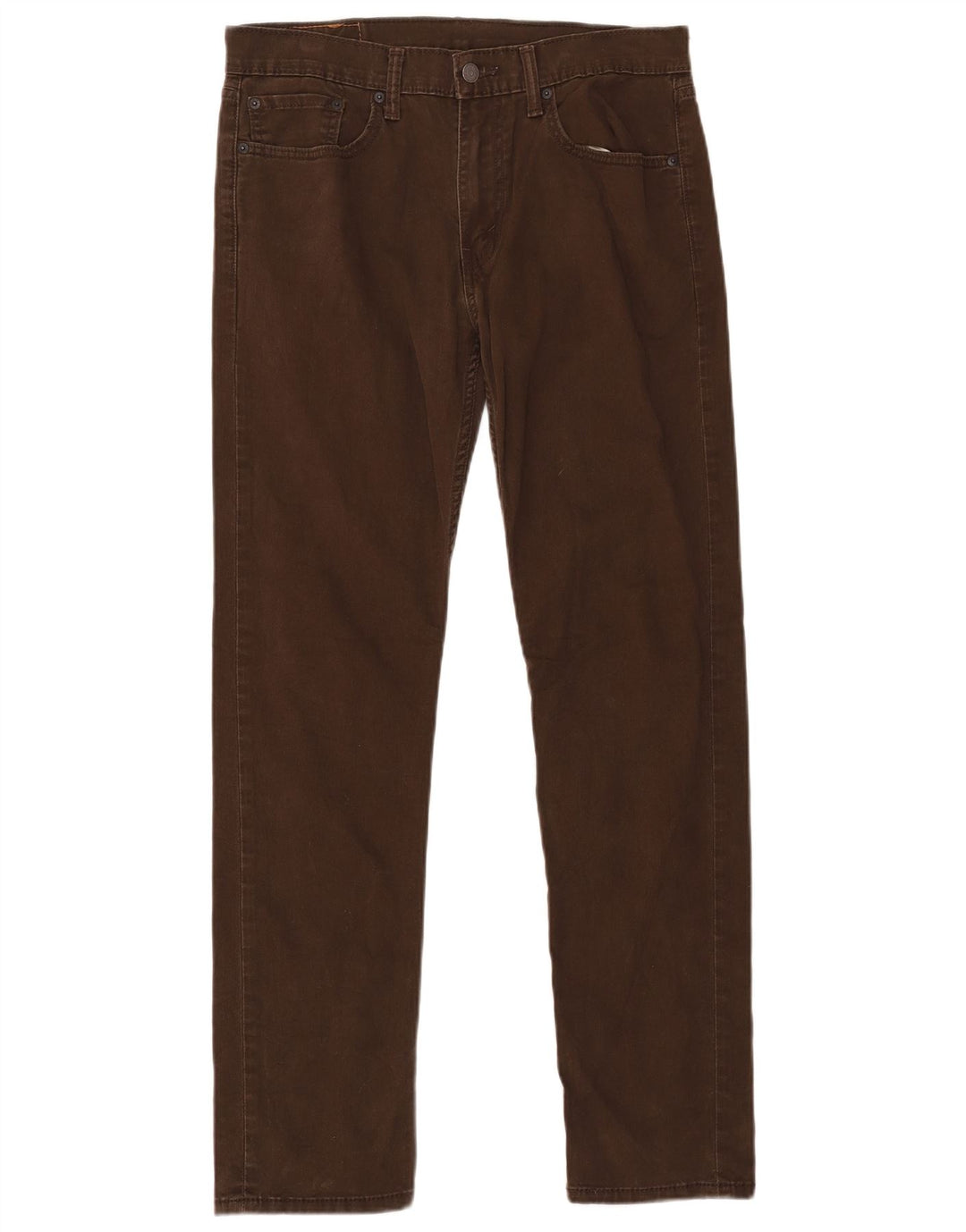 LEVI'S Herre 502 Slim Tapered Jeans W32 L34 Brun Bomuld