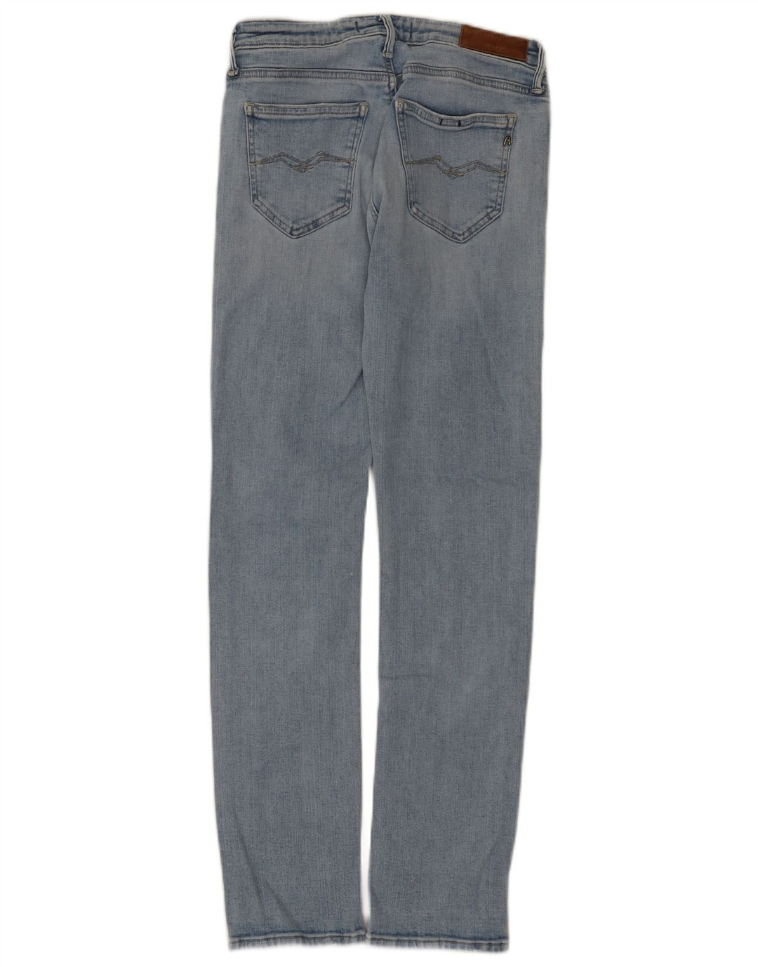 Replay Dame Slim Jeans W27 L30 Blå Bomuld