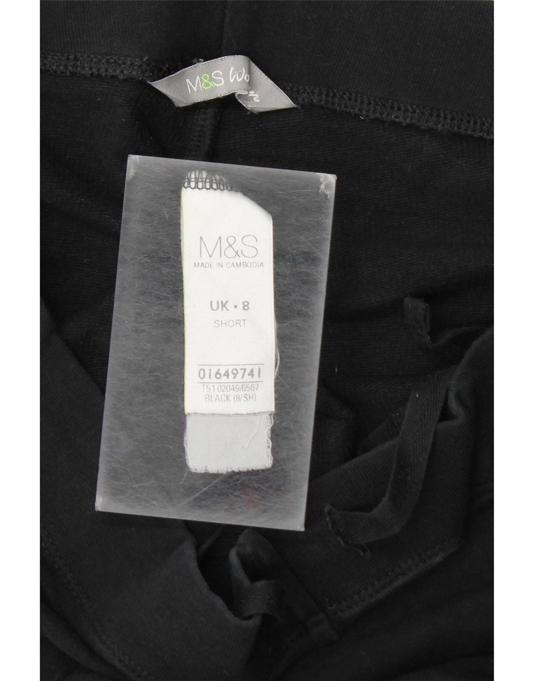 Marks & Spencer Træningsdragtsbukser til kvinder UK 8 Small Black Bomuld