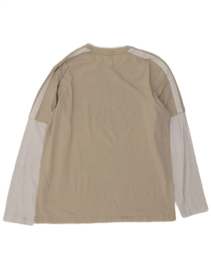 North Sails Herre Grafisk Top Langærmet Medium Beige Colourblock Bomuld