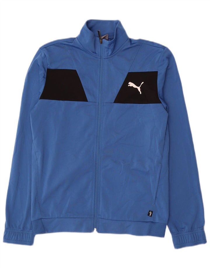 Puma Træningsdragt Topjakke til drenge 13-14 år Blå Colourblock Polyester