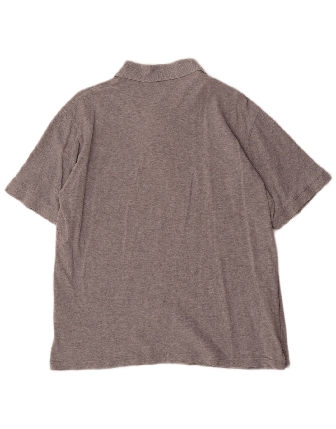 DOCKERS Khakis poloshirt til mænd mellemgrå flækket bomuld