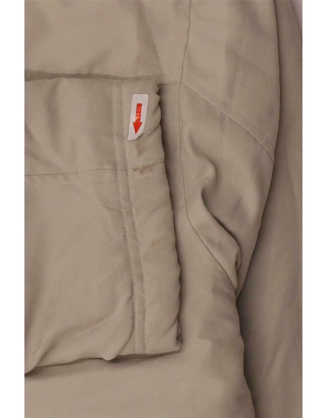 Vintage Bomber Jacket UK 42 XL Beige Colourblock Polyester