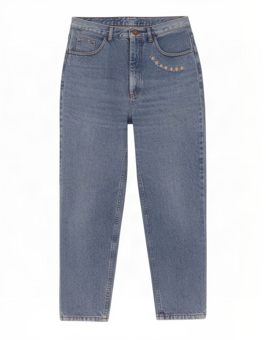 Vintage koniske jeans til kvinder W28 L28 Blå