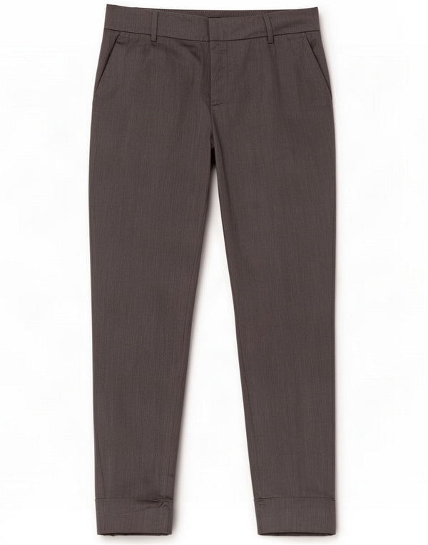 Zara Womens Straight Chino Trousers EU 42 Large W32 L27 Grey
