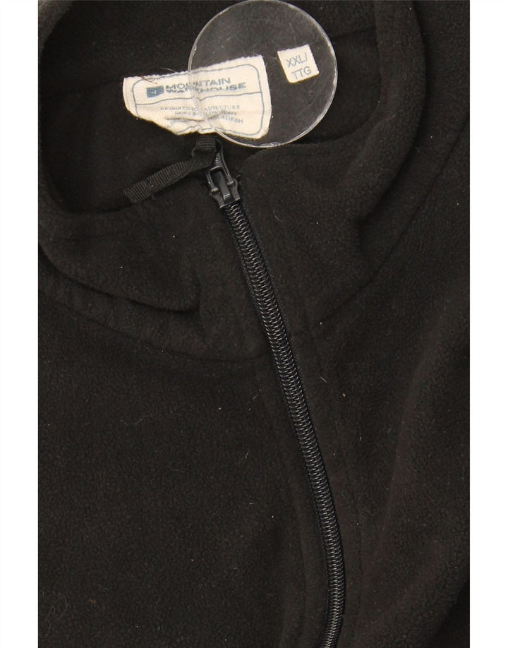 Marks & Spencer Herre Fleece Gilet UK 44 2XL Sort Polyester