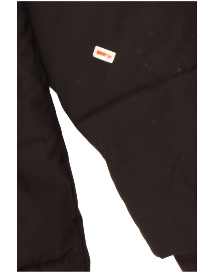 Superdry Graphic Parkajakke med hætte til kvinder UK 14 Medium Black Winter