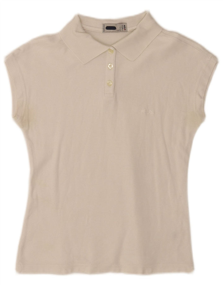 Fila ærmeløs poloshirt til kvinder IT 42 Medium White