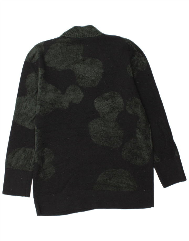 Cos Dame Turtle Neck Jumper Sweater UK 10 Small Black Colourblock Uld