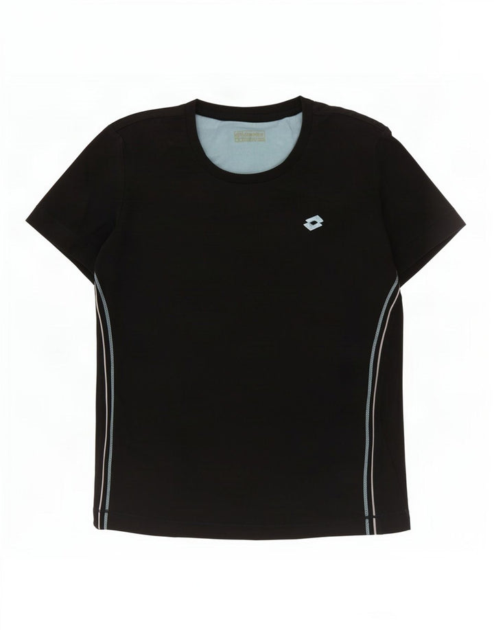 Lotto Dame T-Shirt Top UK 12 Medium Navy Blue
