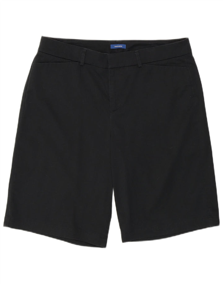 Dockers Dame Casual Shorts Large W36 Sort Bomuld