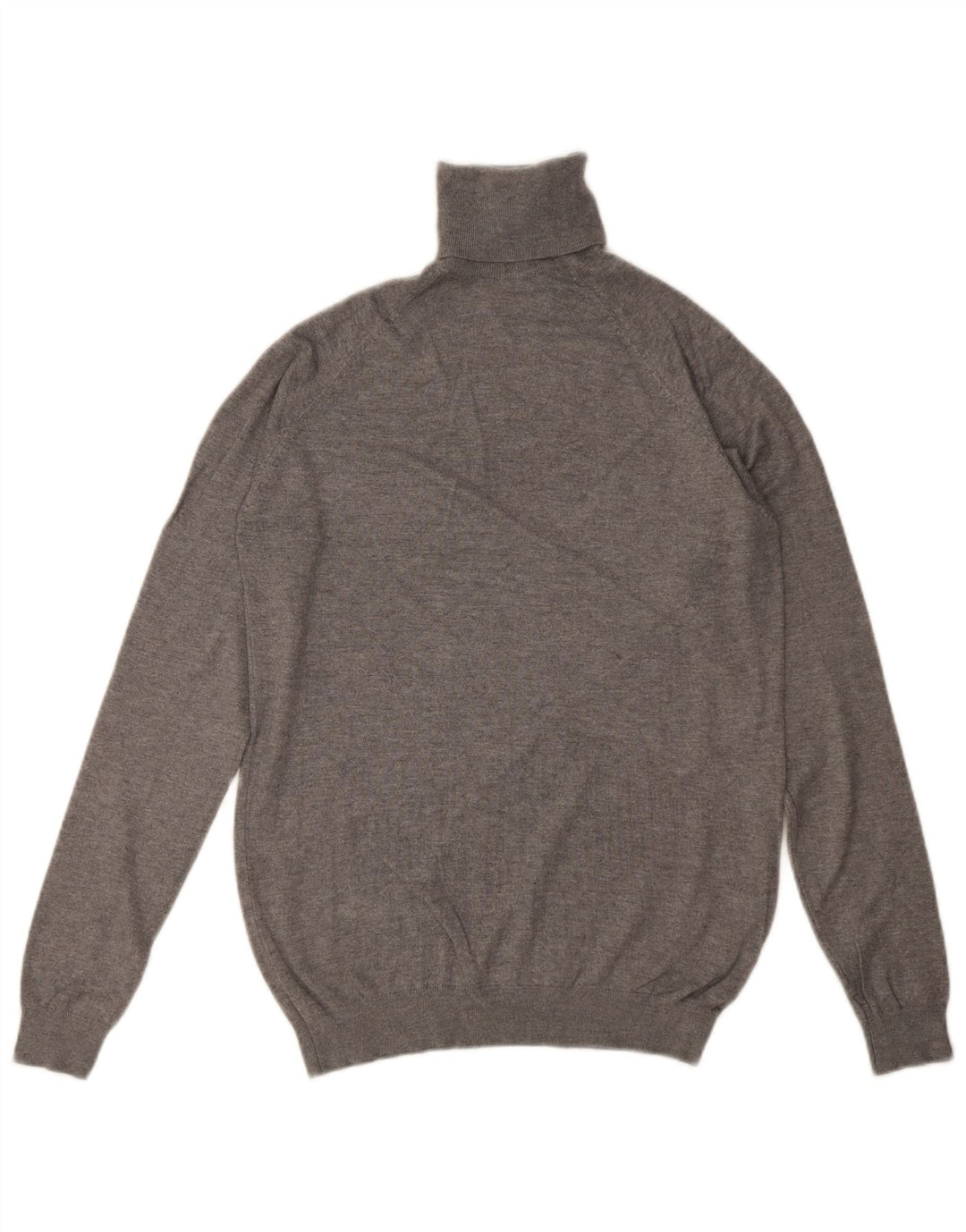 Zara Dame Rullehals Sweater UK 10 Small Grey Viscose