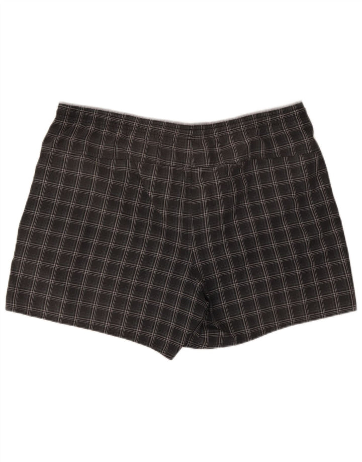 Adidas Sportshorts til mænd, store grå ternet polyester
