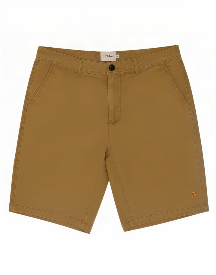 Farah Herre Chino Shorts Medium W32 Khaki Bomuld