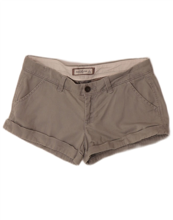 Abercrombie & Fitch Womens Hot Pants US 4 Small W32 Grå Bomuld