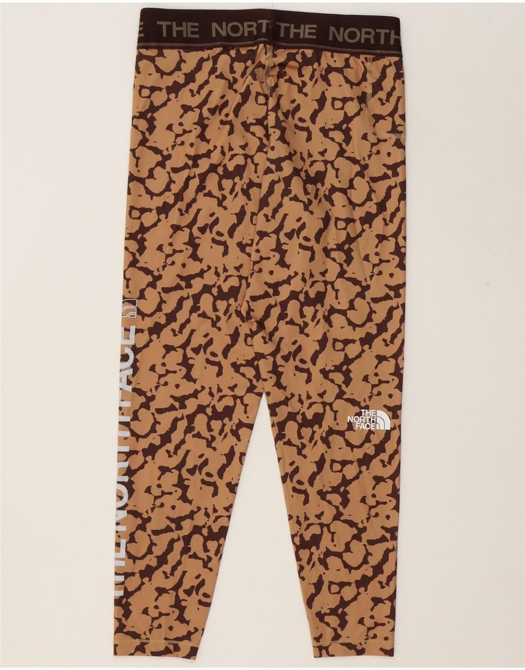 THE NORTH FACE Womens Tracksuit Trousers UK 12 Medium Brown Camouflage Vintage The North Face and Second-Hand The North Face from Messina Hembry 