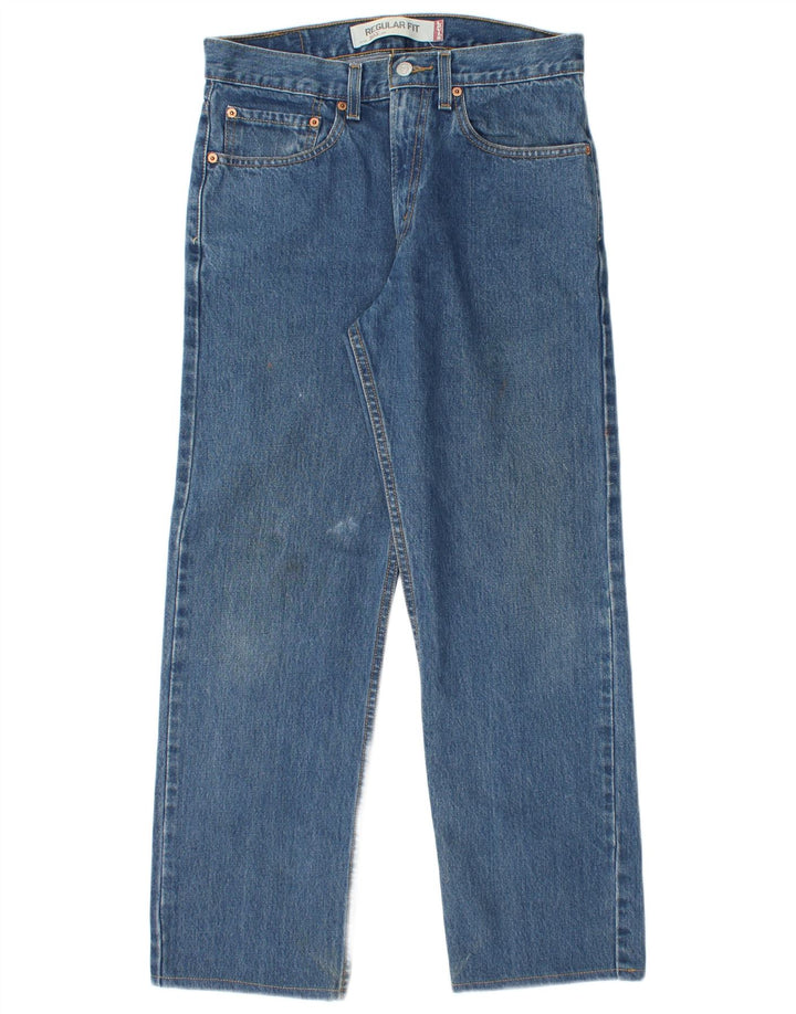 Levi's Herre 505 Regular Fit Straight Jeans W31 L28 Blå Bomuld