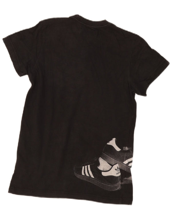 Adidas Grafisk T-shirt top XS til mænd, sort bomuld