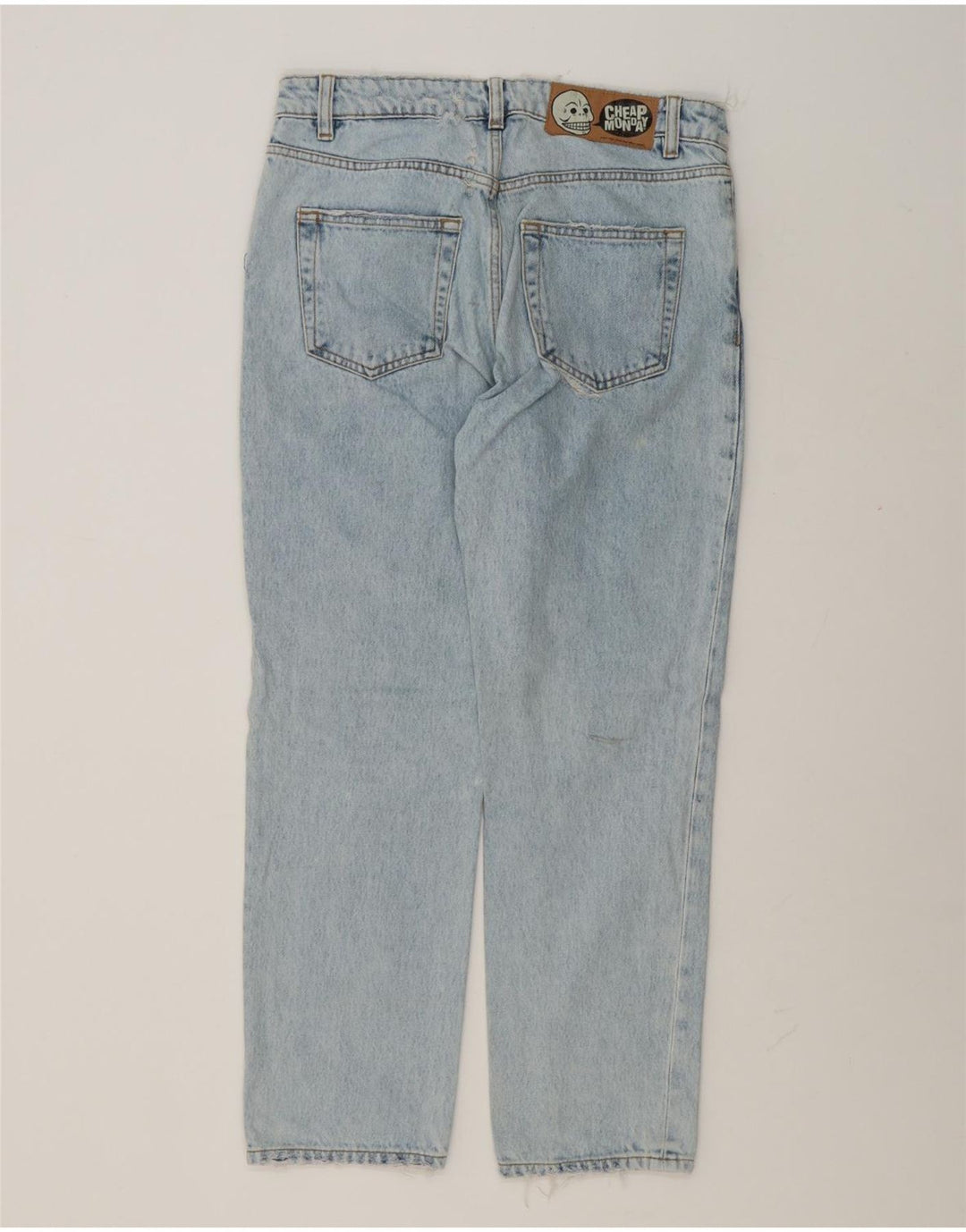 Billige Mandag Dame Tapered Jeans W29 L27 Blå Bomuld
