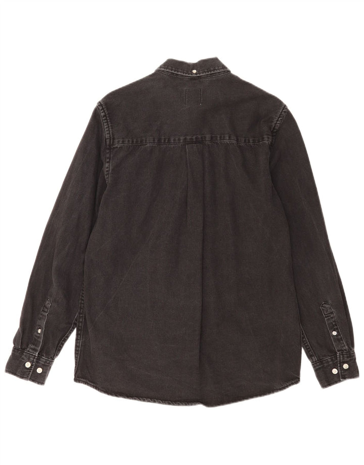 Zara Herre Denim Shirt Medium Sort